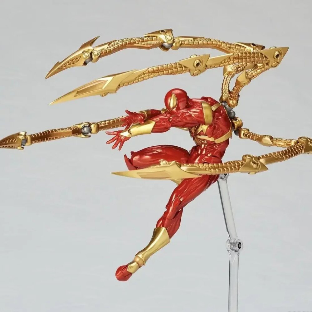 2024 Kaiyodo Iron Spider Amazing Yamaguchi Spider-Man Collectible Action Figure - Image 7