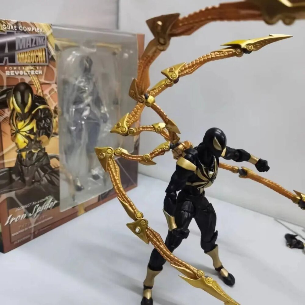 2024 Kaiyodo Iron Spider Amazing Yamaguchi Spider-Man Collectible Action Figure - Image 8