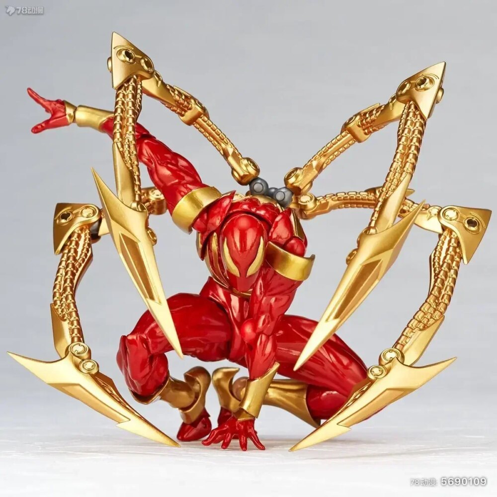 2024 Kaiyodo Iron Spider Amazing Yamaguchi Spider-Man Collectible Action Figure - Image 4