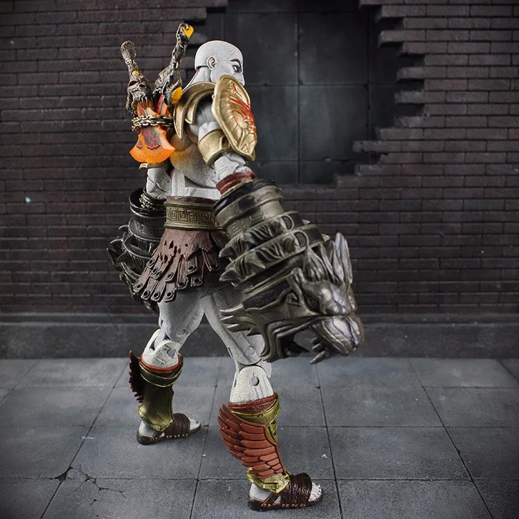 NECA God of War Ghost of Sparta Kratos In Ares Armor With Blades Of Chaos Collectible Action Figure