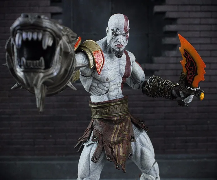 NECA God of War Ghost of Sparta Kratos In Ares Armor With Blades Of Chaos Collectible Action Figure